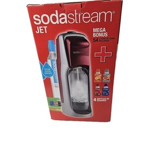SodaStream Jet Soda Maker Model  Machine Red/Gray w/No CO2